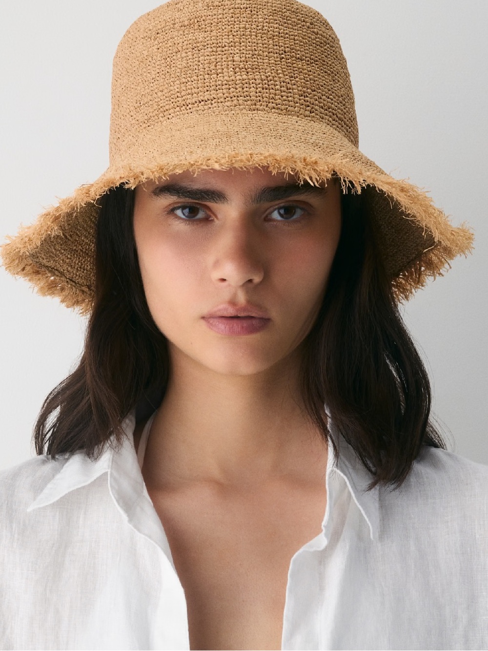 NWT Aritzia Hemera Raffia Hat in Femme XS